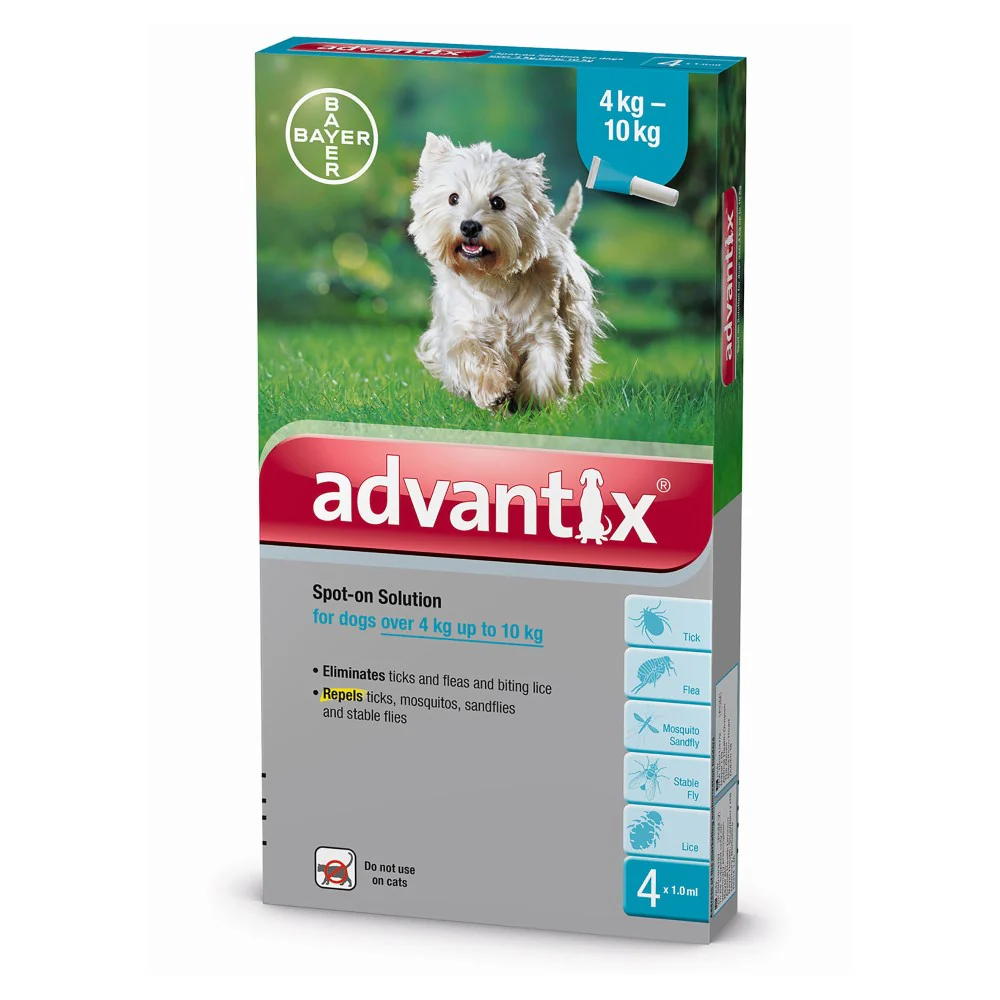 Advantix for Dogs - Parasite Treatment - Pack Of 4 Spot-On Pipettes - Image 3