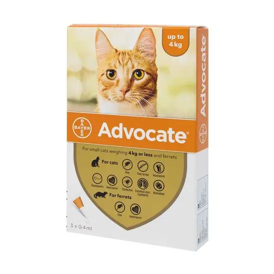 Advocate 40 Spot-On for Small Cats (up to 4kg) and Ferrets - Image 3