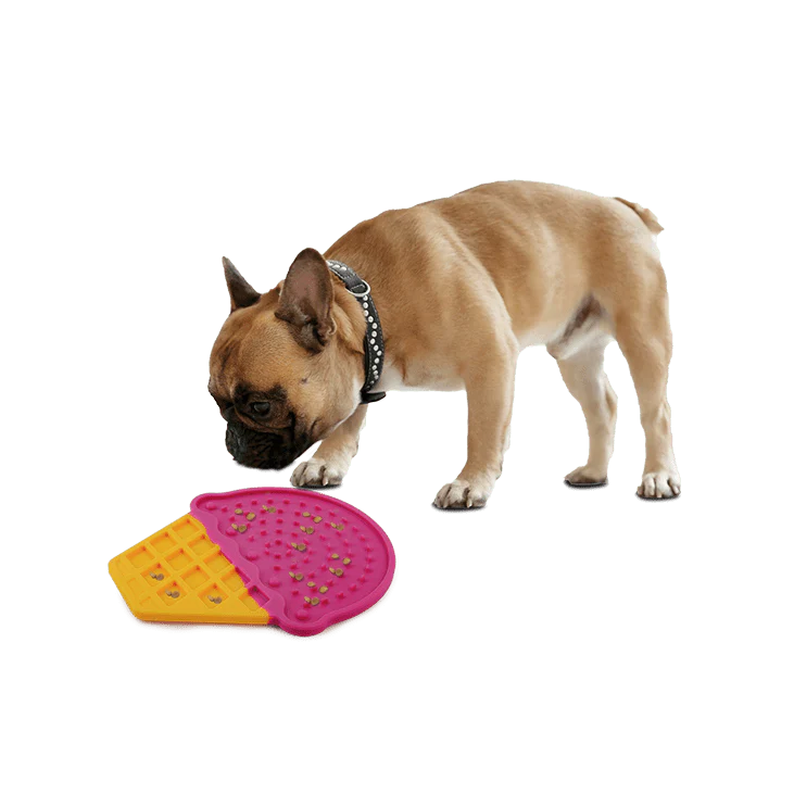 Treat Mat - Freezable - Slow Feeder For All Pets - All For Paws Chill Out Ice Cream Lick Mat - Image 2