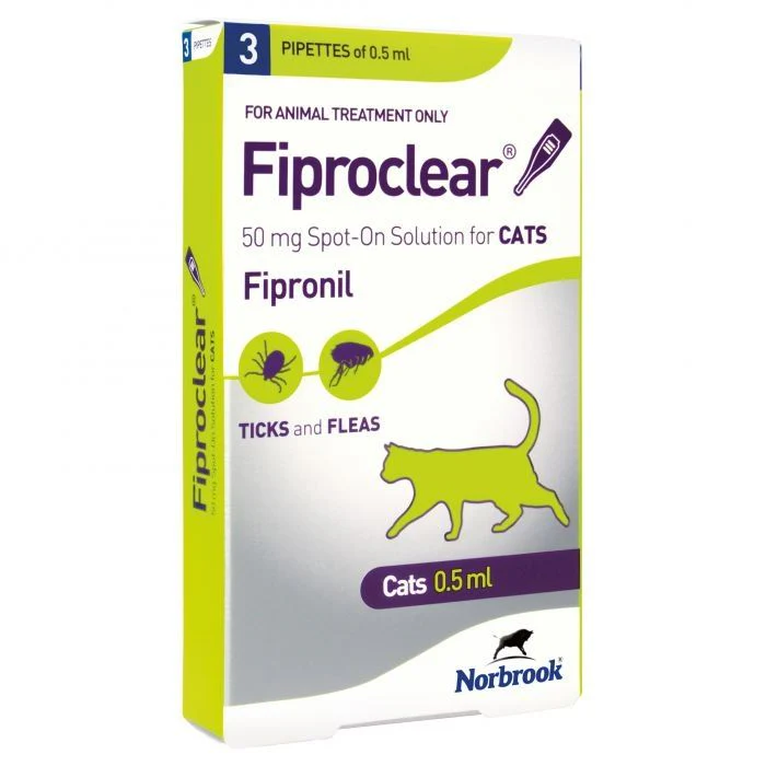 Fiproclear for cats  - 3 pipette pack