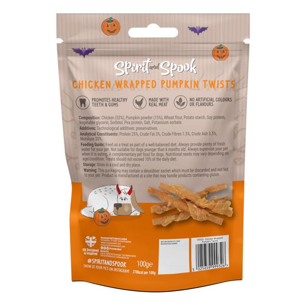 Halloween Chicken Wrapped Pumpkin Dog Treats - Image 3