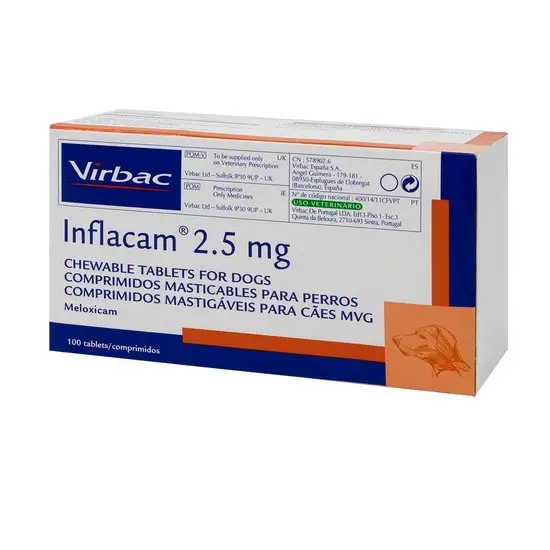 Inflacam Chewable Tablets for Dogs 2.5mg x 100