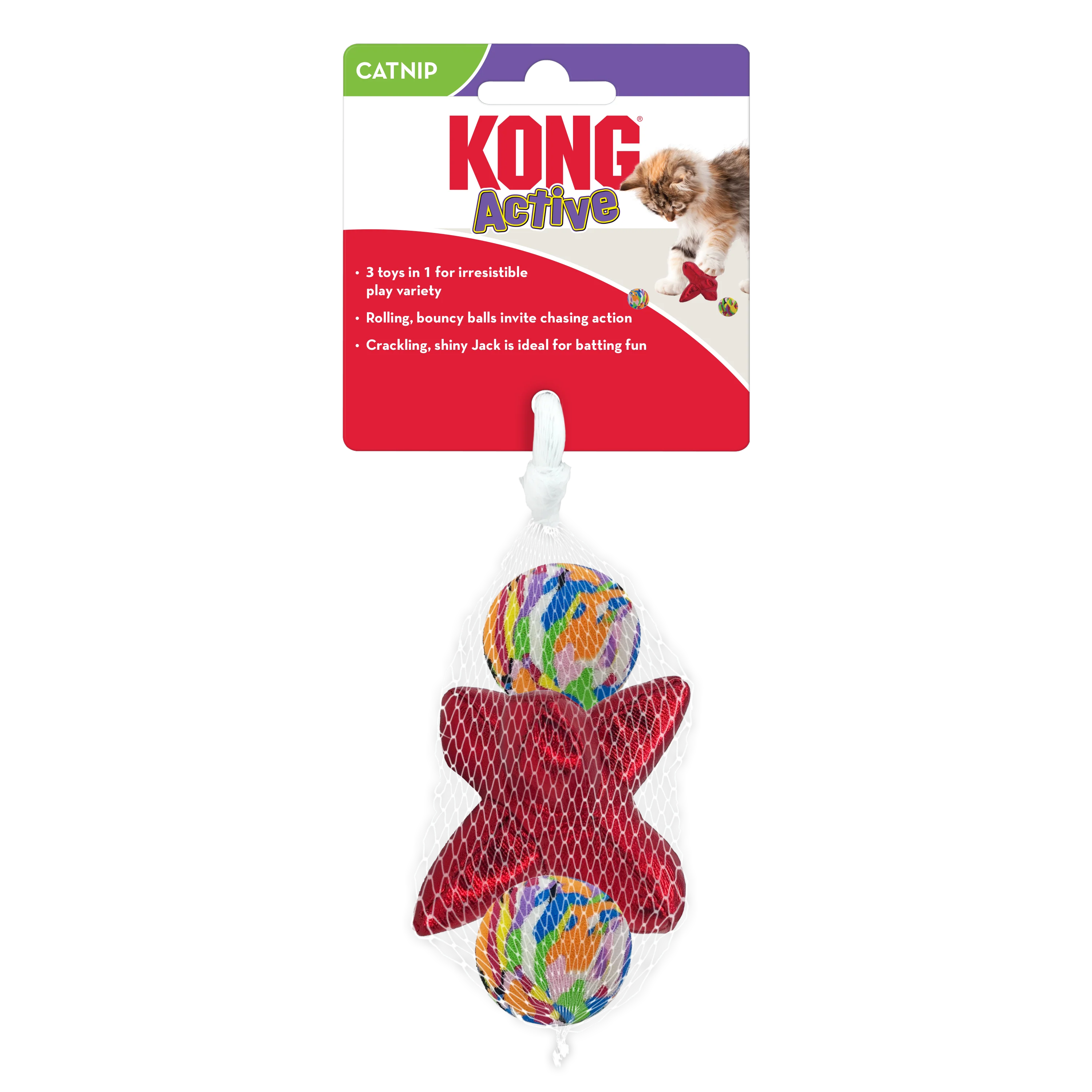 KONG Cat Active Jacks 3-pk