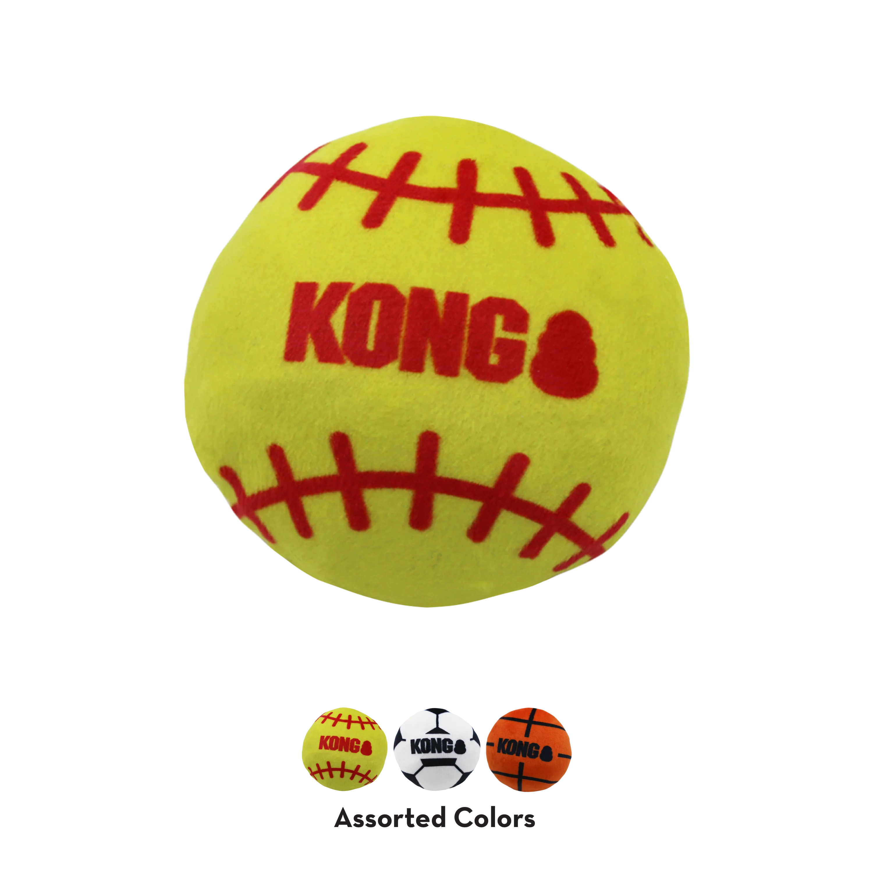 KONG Cat Sport Balls 2-pk Assorted - Image 2