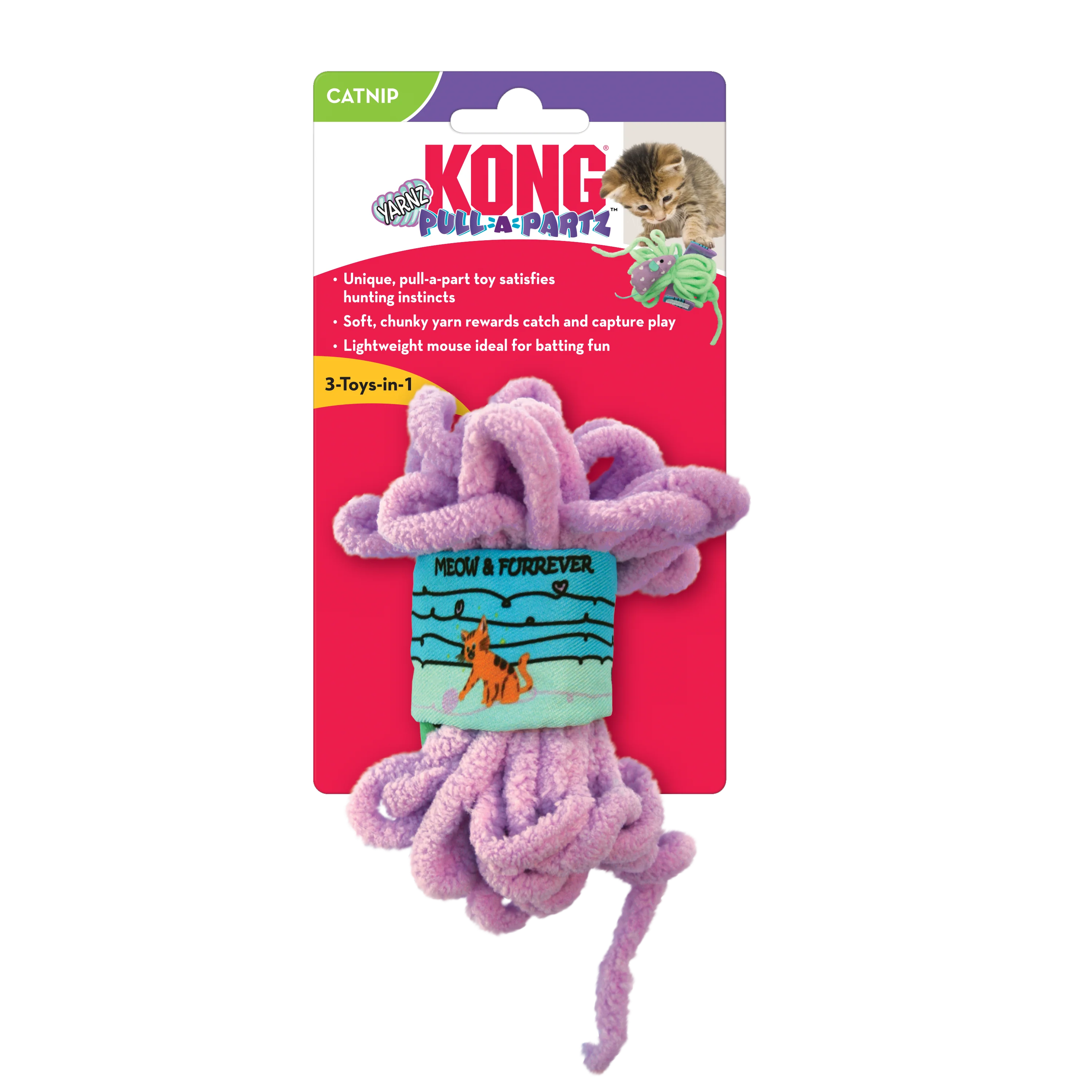 Kong Pull-A-Partz Yarnz Assorted