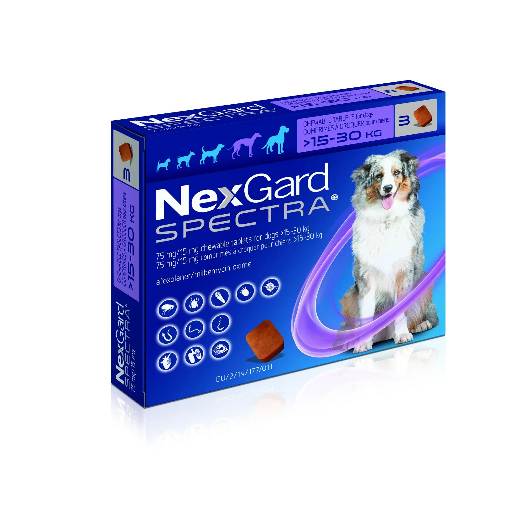NexGard Spectra Chewable Tablets for Large Dogs 15-30KG x 3