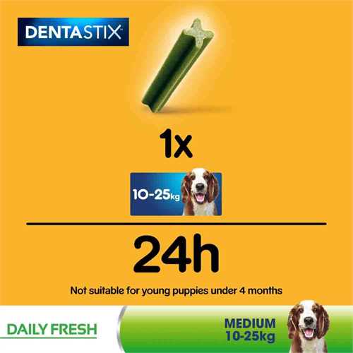 Pedigree Dentastix Fresh - Daily Oral Care for Medium Dogs (10-25kg) 28 Sticks - Image 4