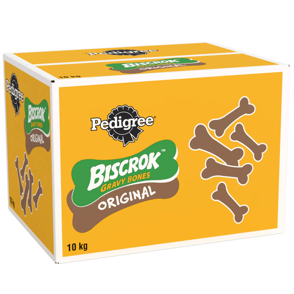 PEDIGREE BISCROK GRAVY BONES Biscuits Dog Treats 10kg