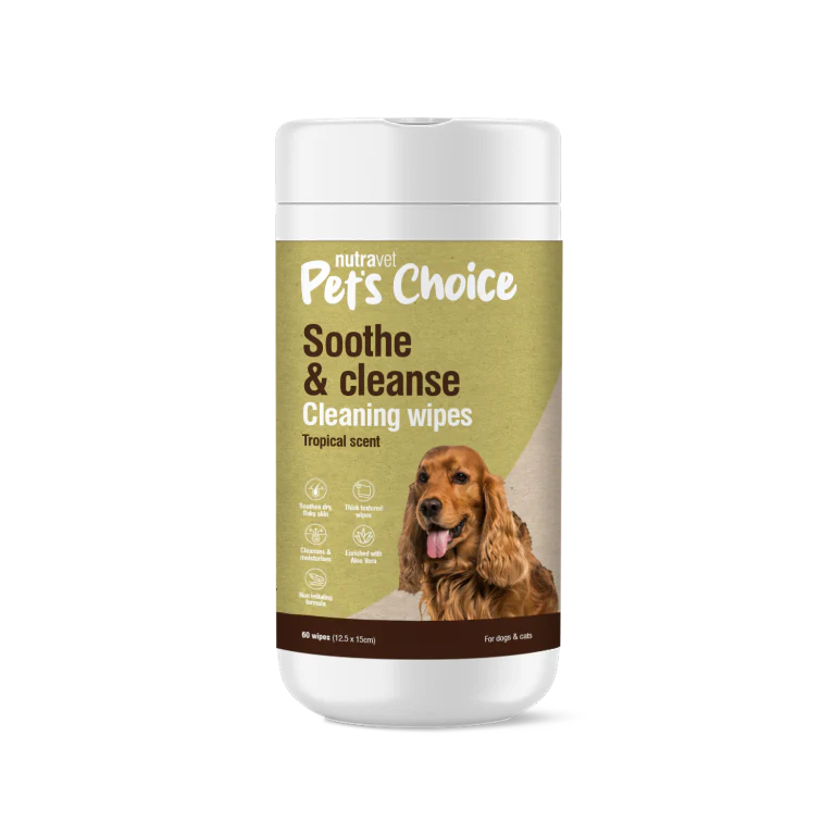 Pets Choice – Soothe & cleanse – Cleaning wipes